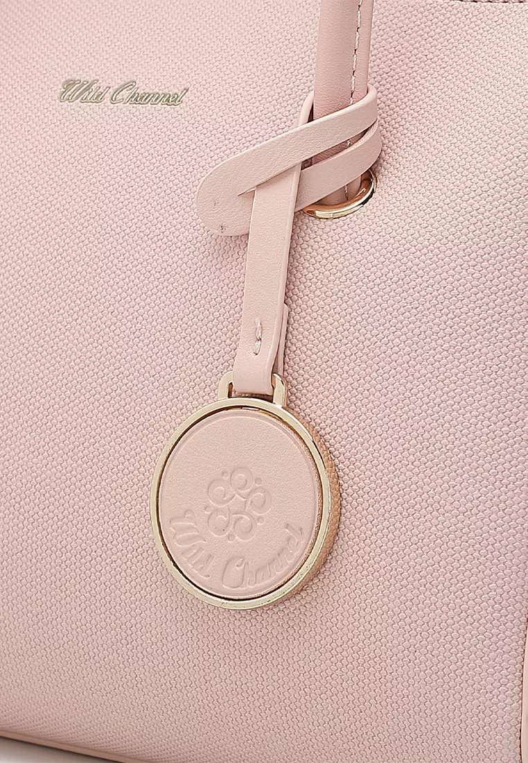 Women's Top Handle Bag / Sling Bag / Crossbody Bag - Pink