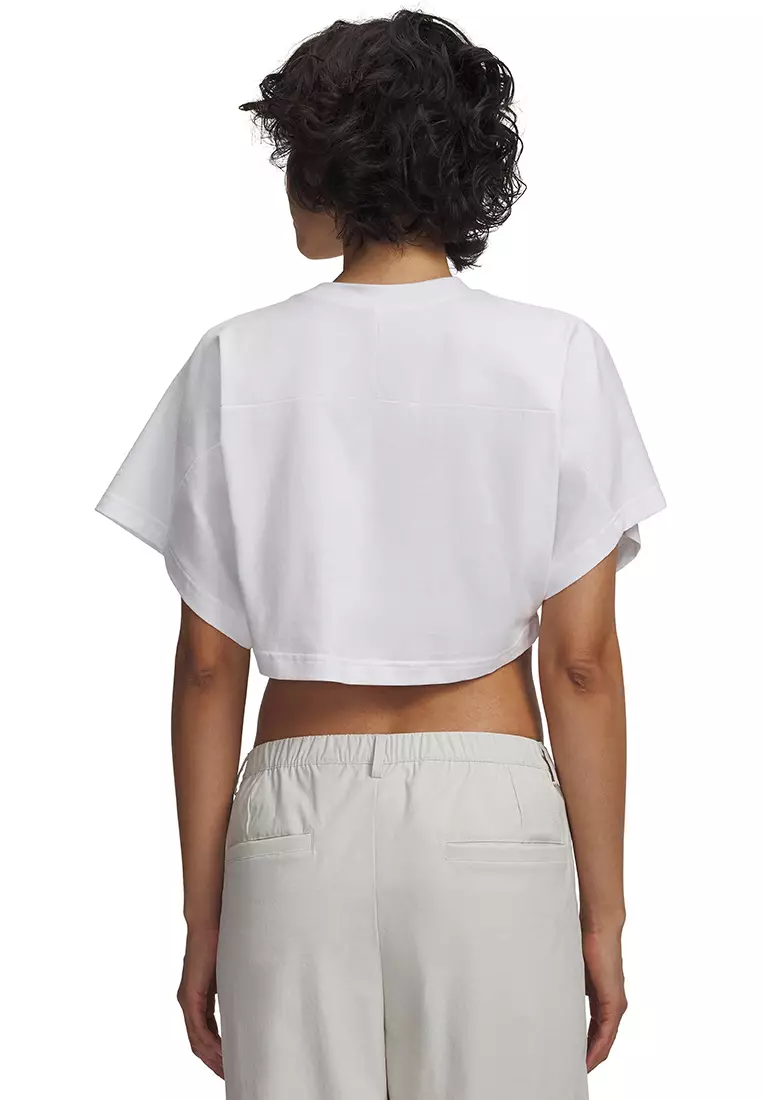 Cropped Script Women's Short Sleeves T-Shirt