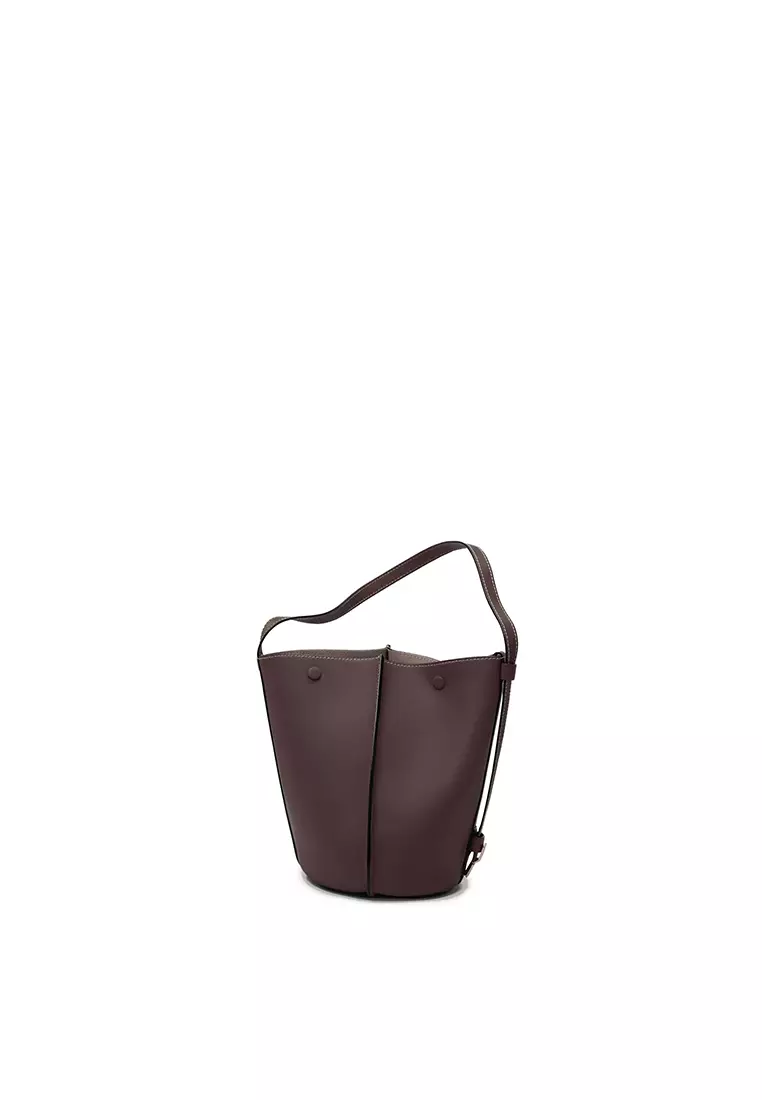 ORUKAMI Flat Hook Convertible Bucket Tote Small - Cacao
