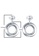 Vedantti white Vedantti 18k The Circle Solid Earrings in White Gold 2FE92AC102A825GS_5