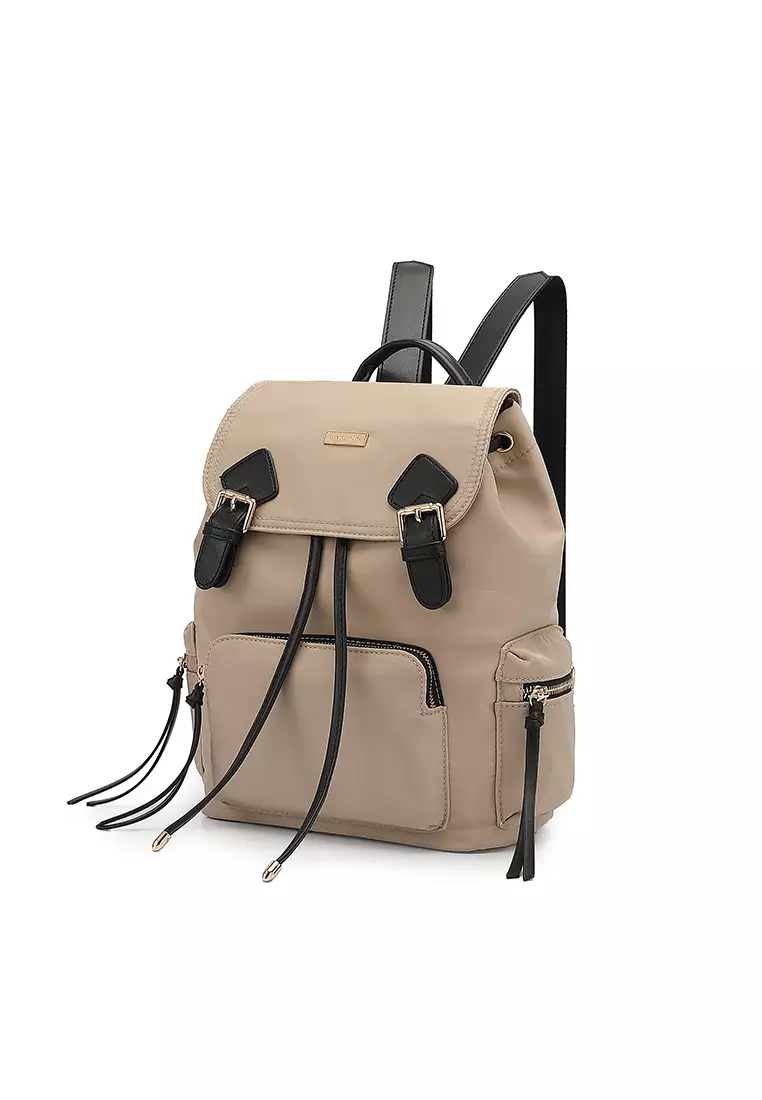 Women's Top Flap Backpack - Khaki