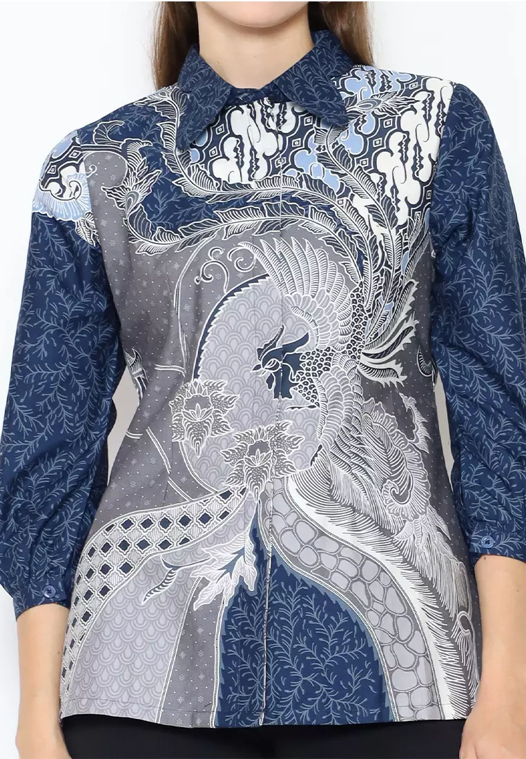 Hadinata Batik Wanita Superfine Blouse Jiva Jaya