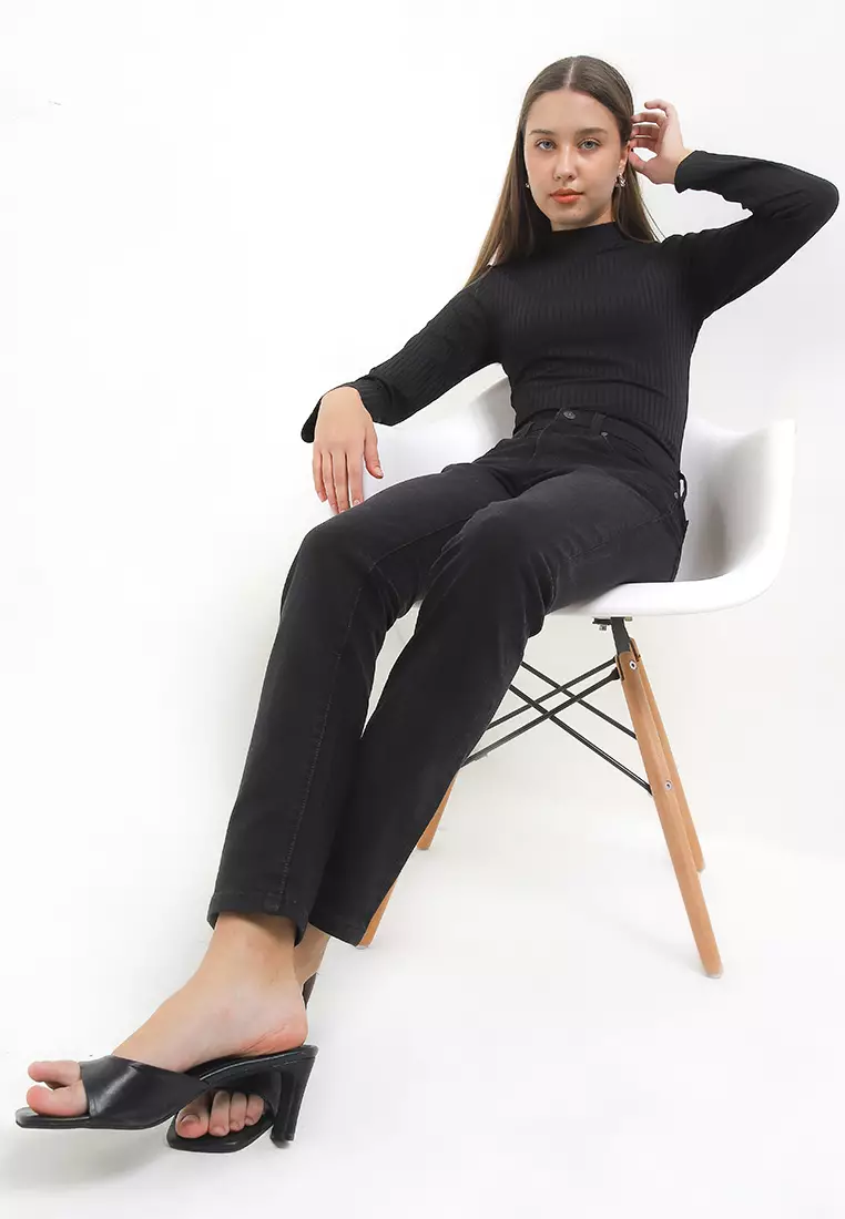 High Waist Skinny Stretch Denim Pant FTW392