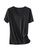 Twenty Eight Shoes black VANSA V-neck Mercerized Cotton Short-sleeved T-Shirt VCW-Ts1902V 9E27DAA1120612GS_1