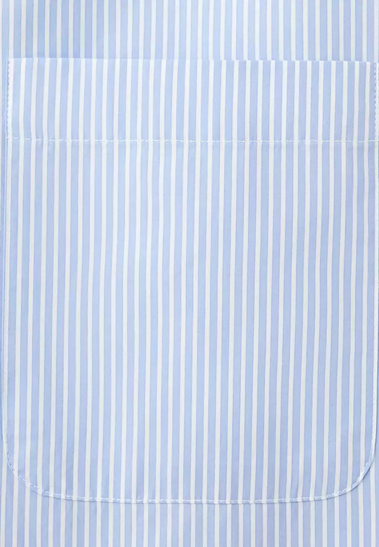 Regular-Fit Striped 100% Cotton Shirt