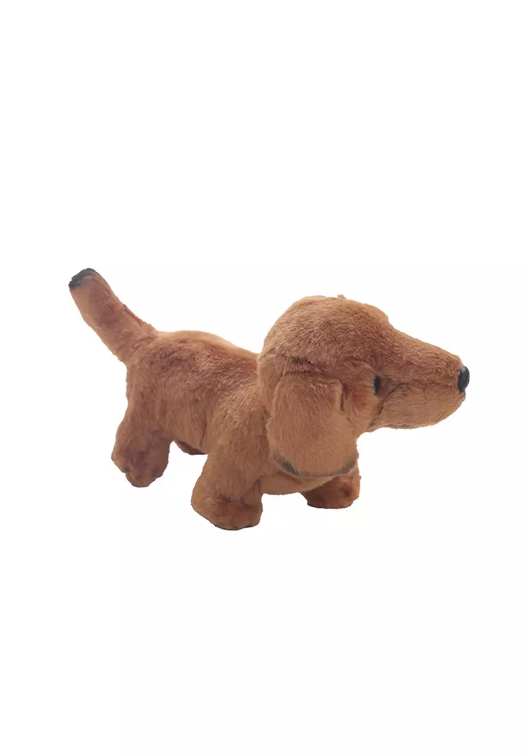 Boneka Binatang Animal Plush Anjing Dutchan Coklat 21x12 cm