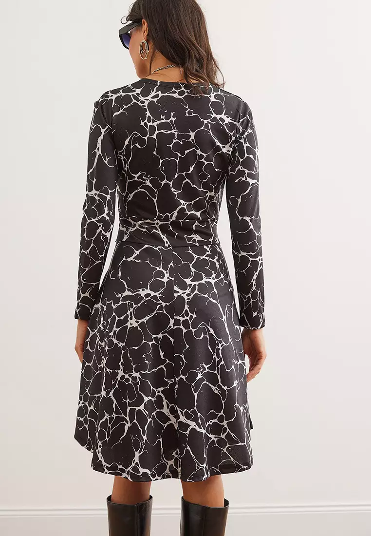 Double-Breasted Knitted Dress