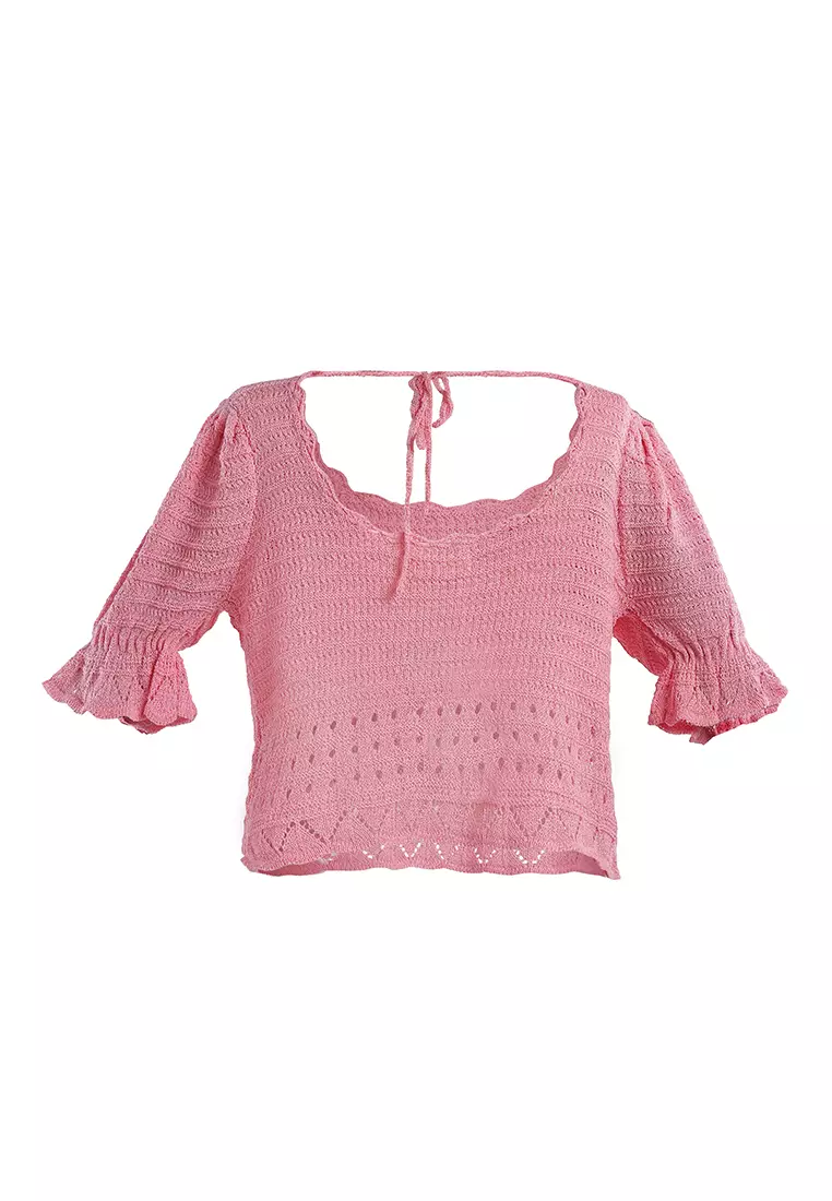 Pink Classic Short-Sleeved Top