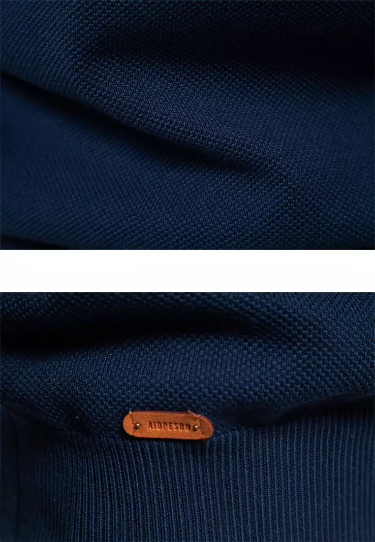 Contrast Stand Collar Knitwear AX-SW135