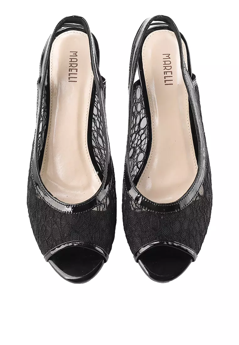 Beatrix Sepatu Sandal Wanita Mesh Hak Tahu 5  cm