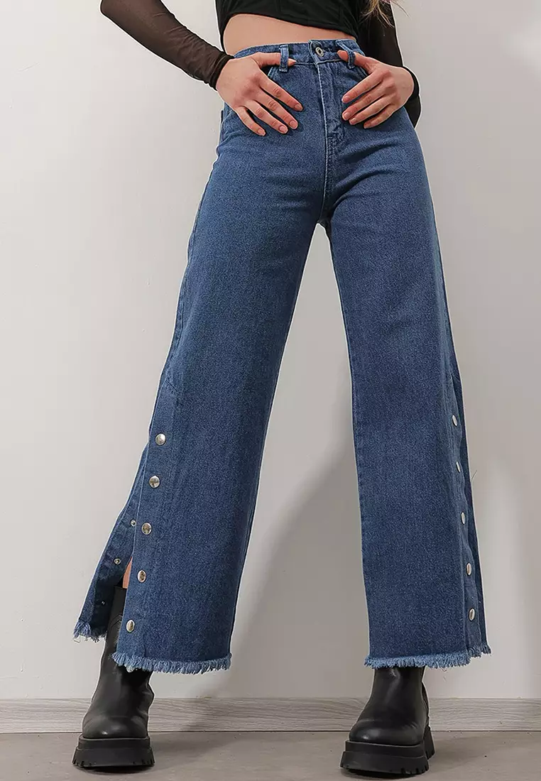 Buy Alacati Wide Legged Denim Jeans 2024 Online | ZALORA Philippines