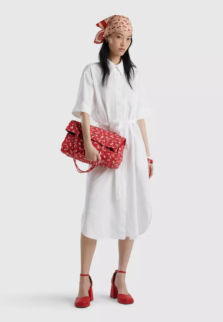 Benetton sales linen dress