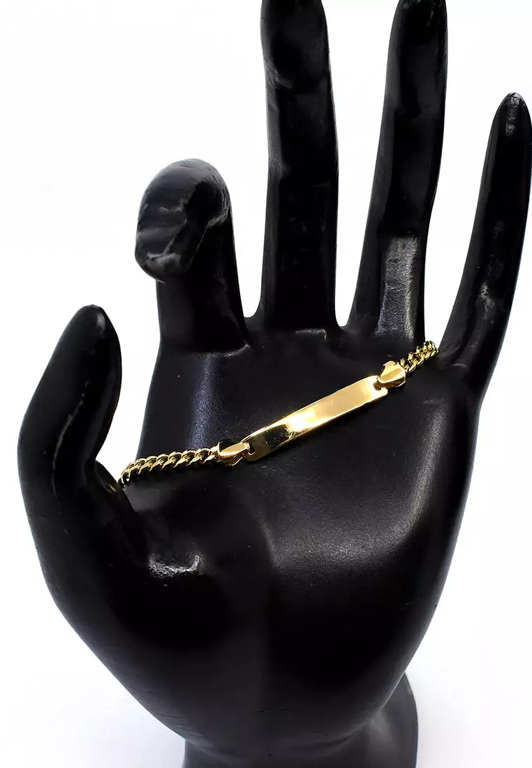 18K Italian Made Yellow Gold Bracelet