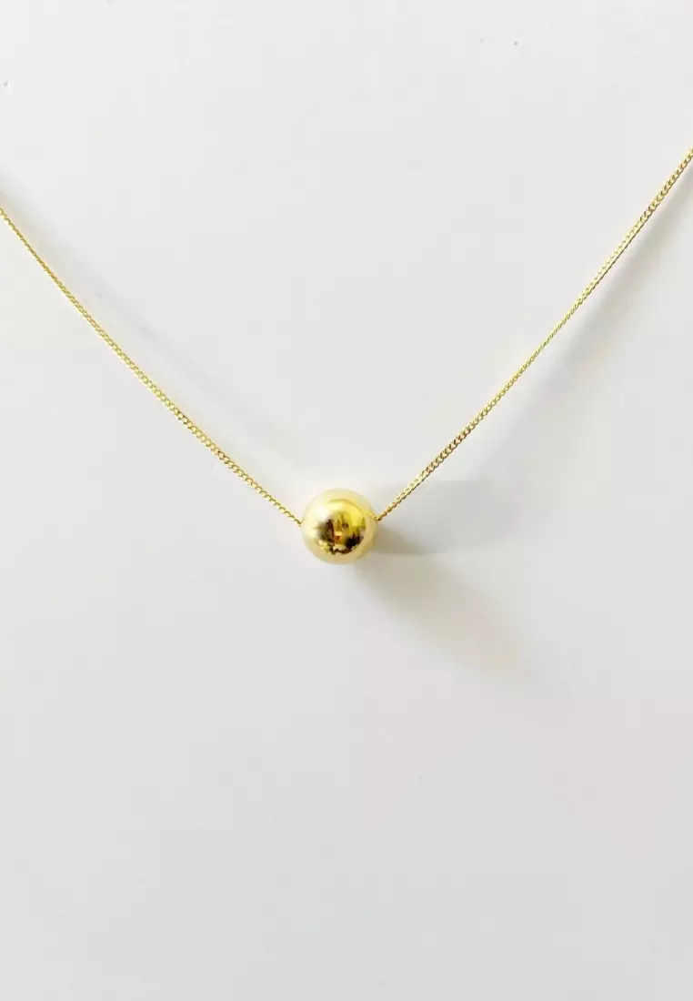 La Sfera 18K Gold Ball Necklace in Medium