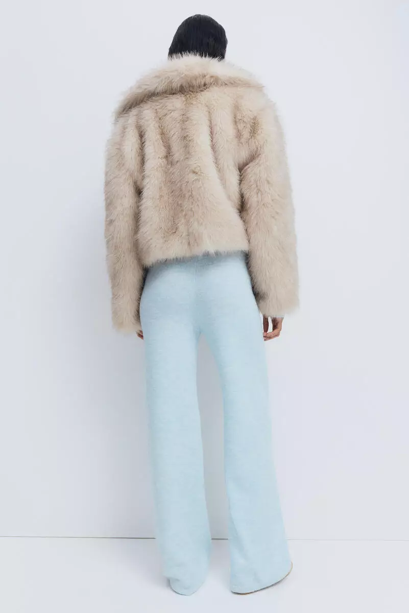 Knitted pull-on trousers