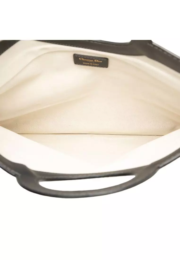 Pre-Loved Dior Oblique Canvas Fold Over Clutch
