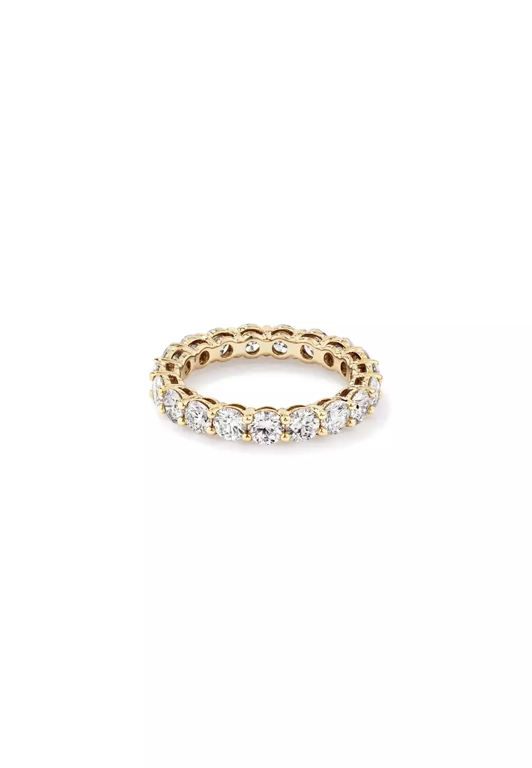 Gold diamond eternity ring outlet