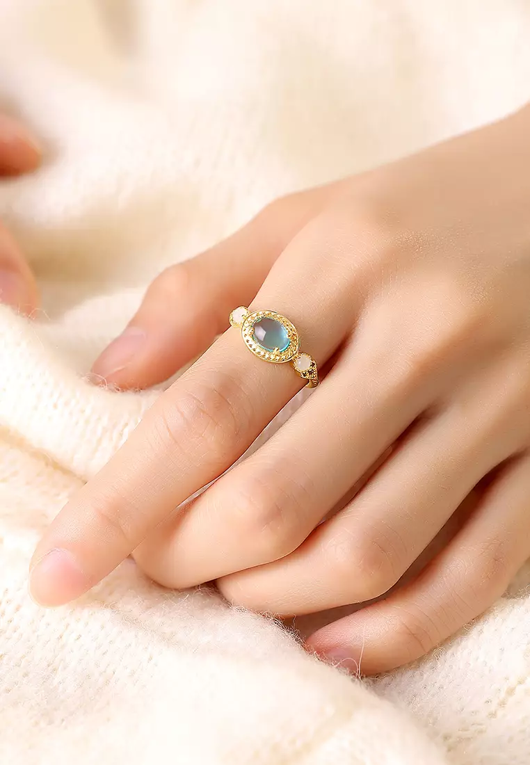 Cincin Wanita Original Perhiasan Elegan Fashion Cincin Cewek Tunangan Rings