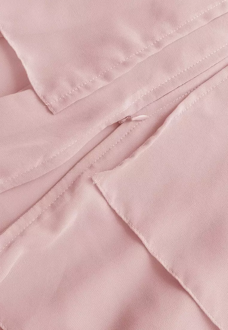 Anya Instan | Hijab Instan Resleting | Bergo Khimar Kerudung 2 Layer  - Pressed Rose