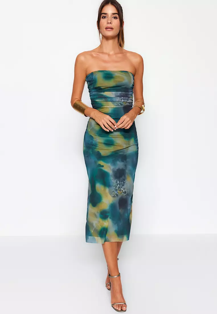 Multicolor Midi Dress