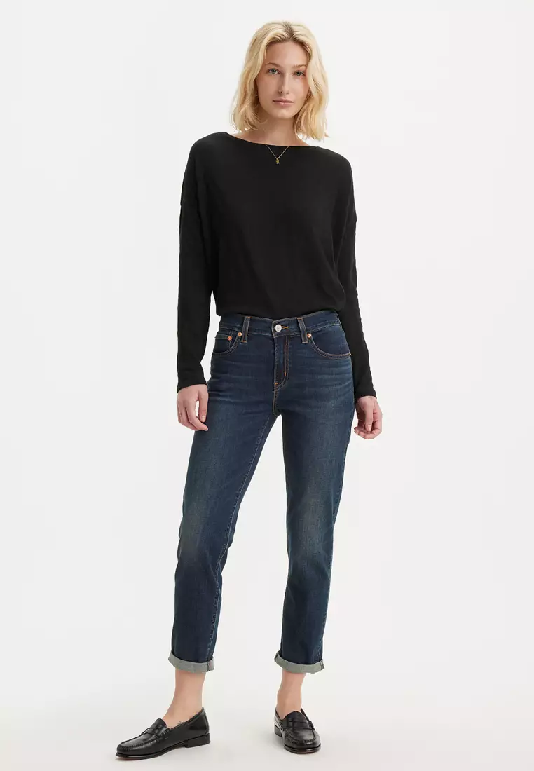 Ladies levi's boyfriend jeans online