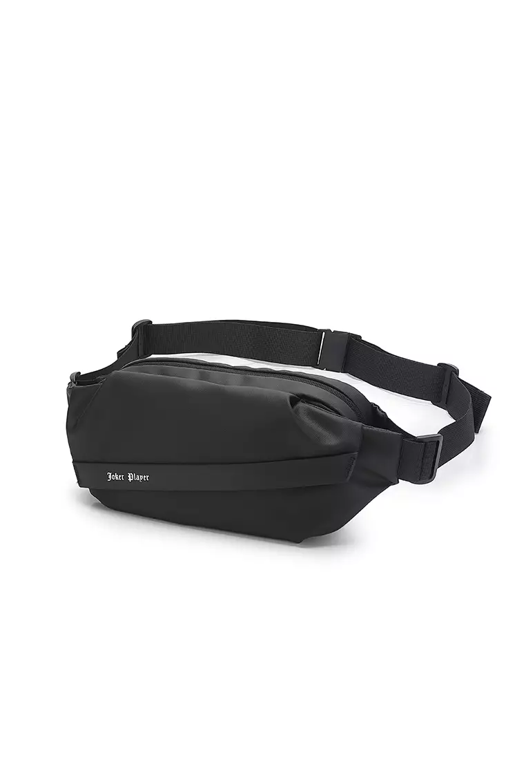 Men's Waist Bag / Belt Bag / Chest Bag (Tas Pinggang / Tas Dada Pria) - Hitam