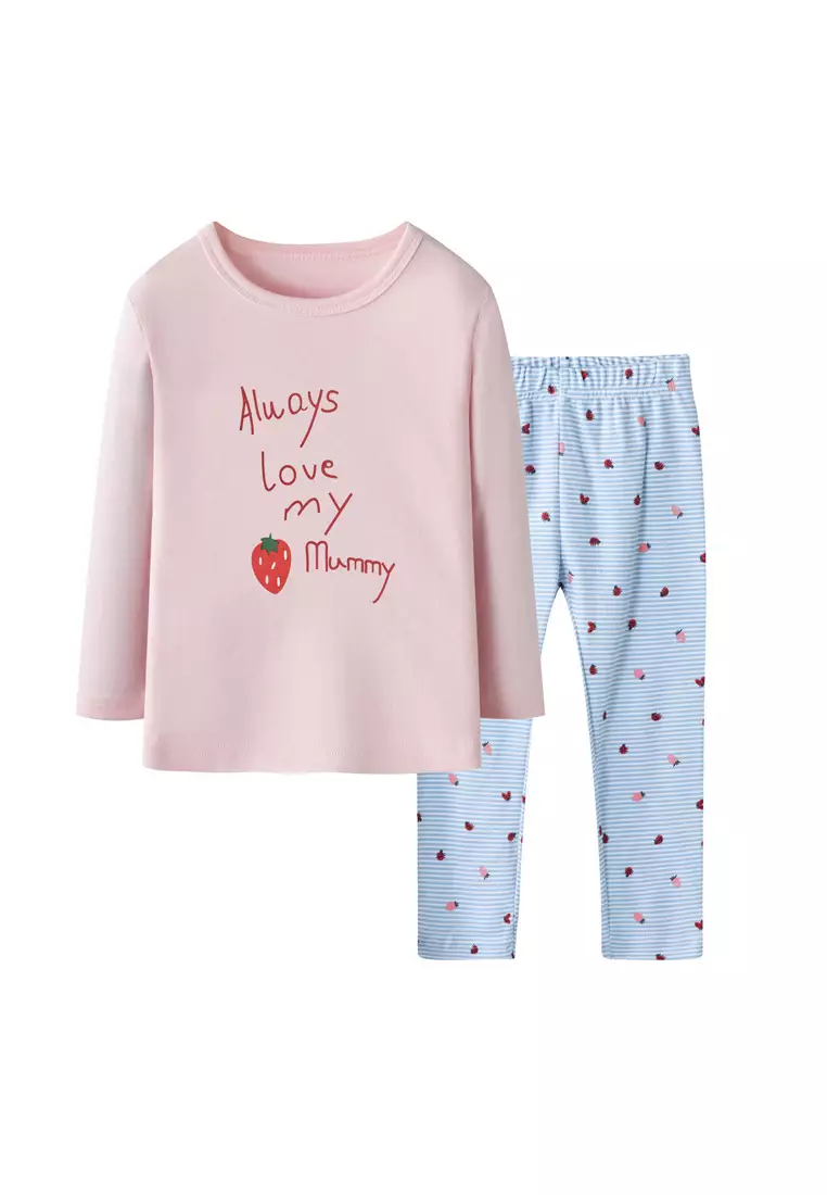 Buy Little Kooma Baby Kids Pajamas Strawberry Top n Pants Set