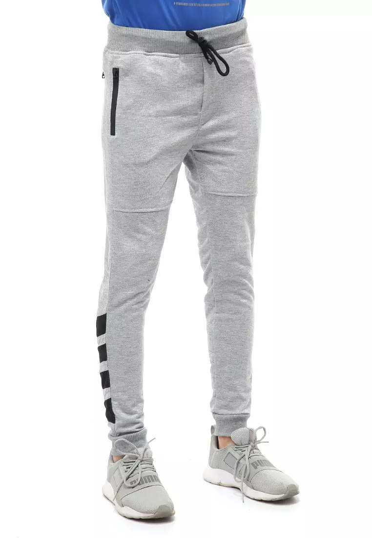 Locko Long Pants Celana Jogger Training Pria Material Cotton ORIGINAL - Gray