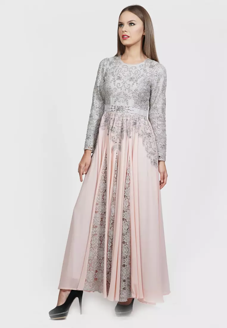 Bibiq Gamis Brokat Sifone Sutra