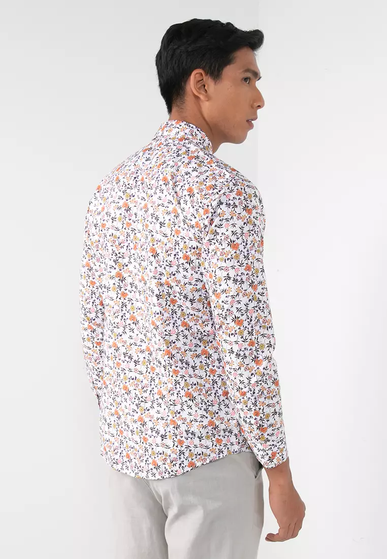 Floral hotsell sleeve shirt