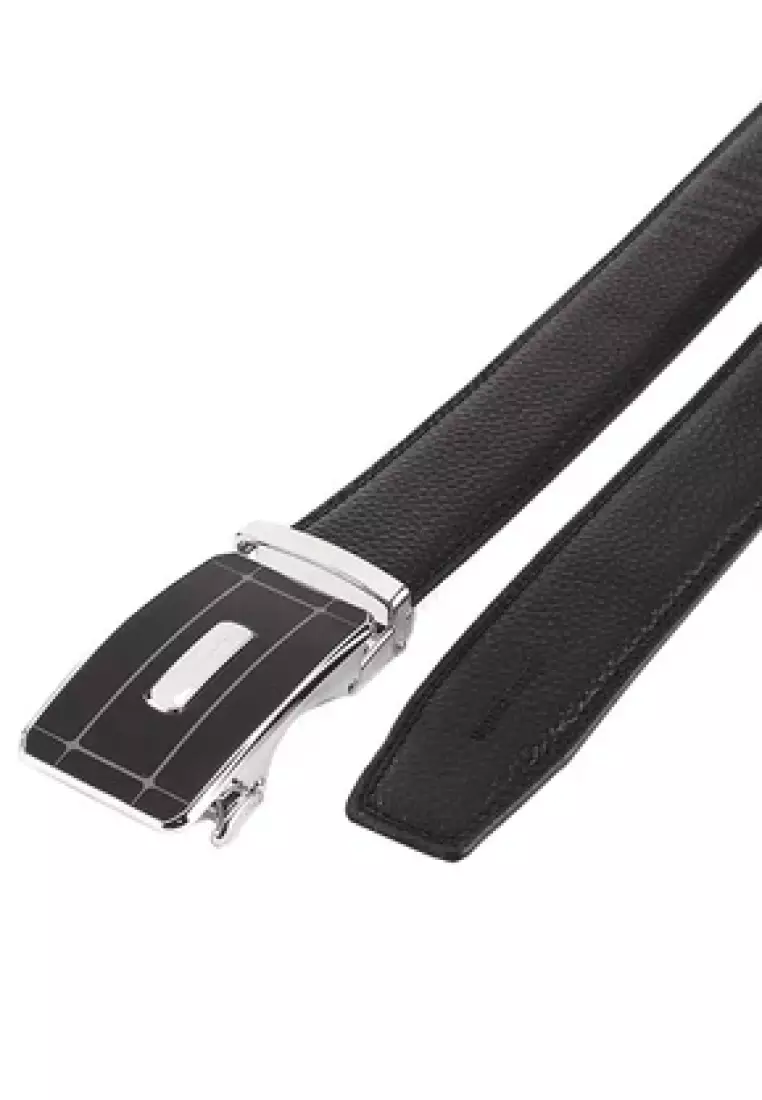 Pierre Cardin Ikat Pinggang Pria Kulit Leather Sabuk Gesper Branded Impor Men Belt Casual A 0111715901BLA