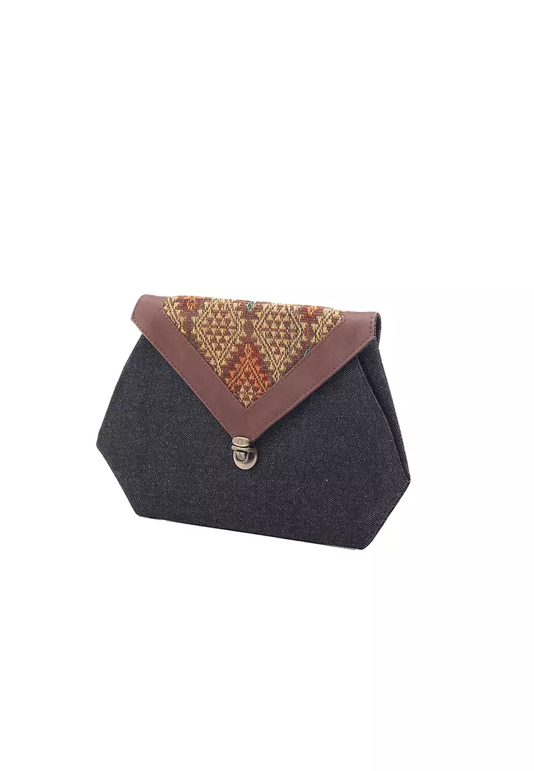 L.Blend Etnus Tenun Dompet Etnik Clutch Wanita Etnik Tenun Pahikung Sumba Timur