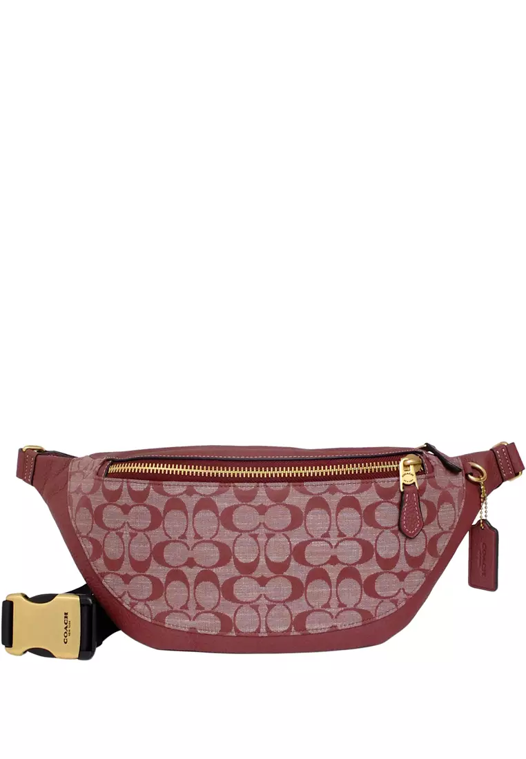 Pink coach belt bag clearance