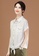 A-IN GIRLS white and green Fashion Polka Dot Chiffon Blouse 78D90AAE2B4B4AGS_3