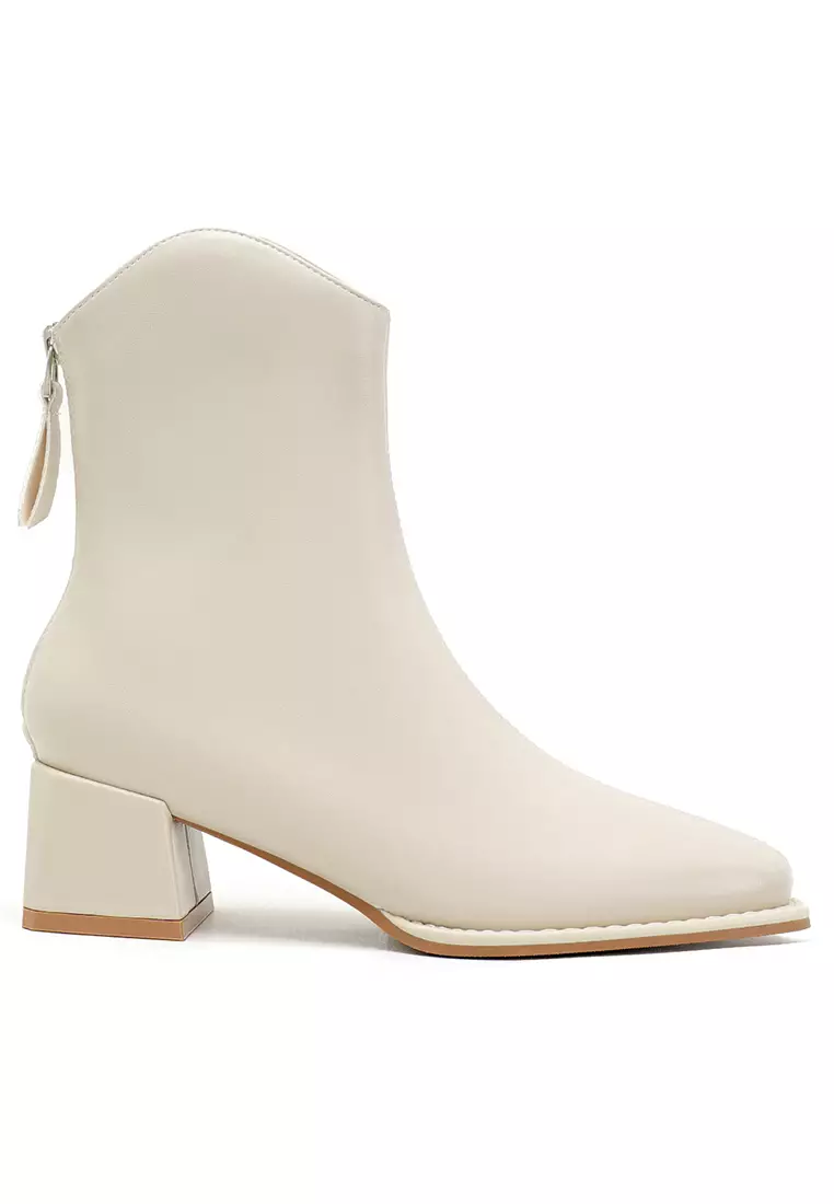 Discount on Twenty Eight Shoes  shoes - SKU: 5CM Synthetic Leather Ankle Boots BY850-5