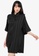 FEMINISM black Silk Dress 2A922AADB184E4GS_1