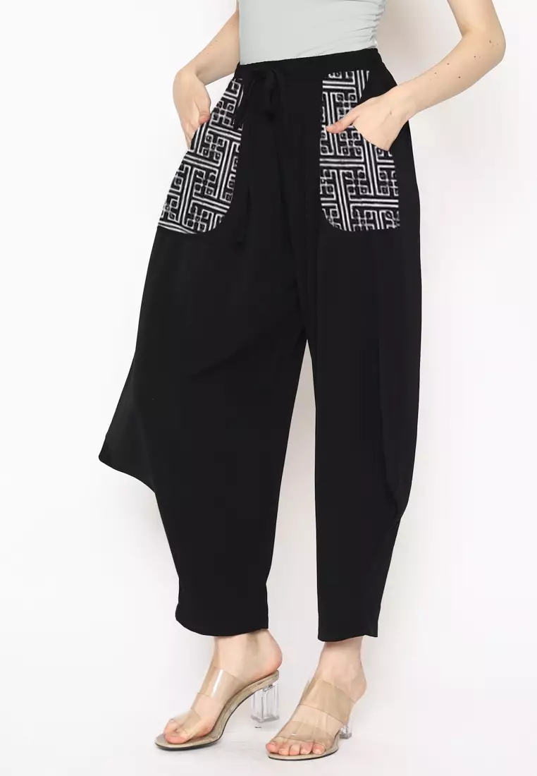 Celana Batik Wanita - Bawahan Batik - Bhatara Batik Delma Pants - Celana Batik Etnik Modern