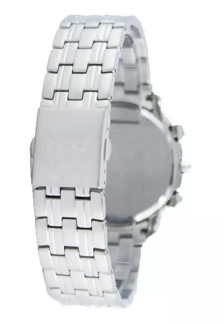 Jam Tangan Pria Seiko Original Garansi Resmi Strap Stainless Steel Silver SNAB75 SNAB75P1 silver