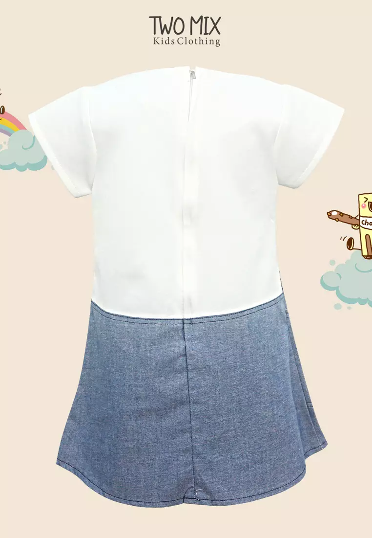 Two Mix - Dress Anak Perempuan Lucu - Baju Anak Cewek Jeans 1-8 Tahun 4137C