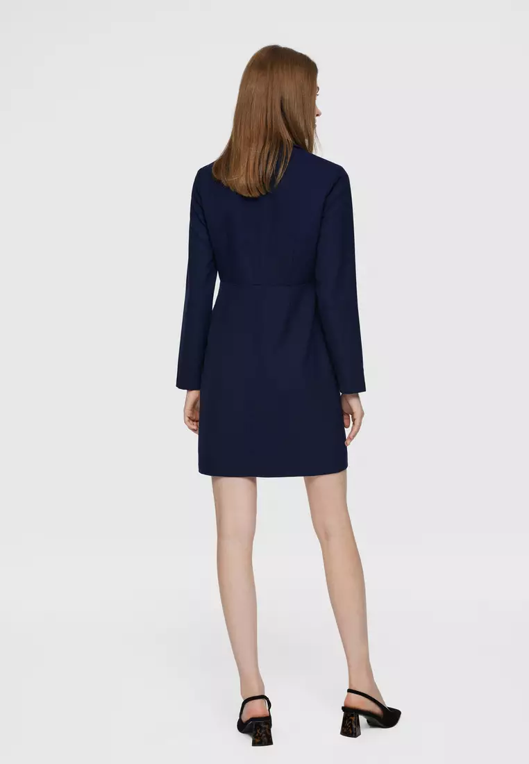 長袖西裝款連身裙