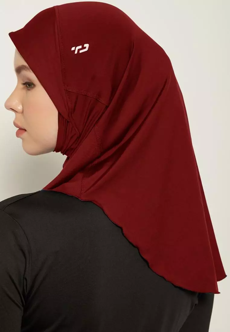 Td Active LH056 kerudung olahraga dengan penutup mulut hijab sport zeta