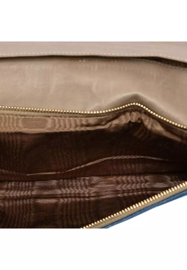 Pre-Loved Chanel Cc Chocolate Bar Denim Flap