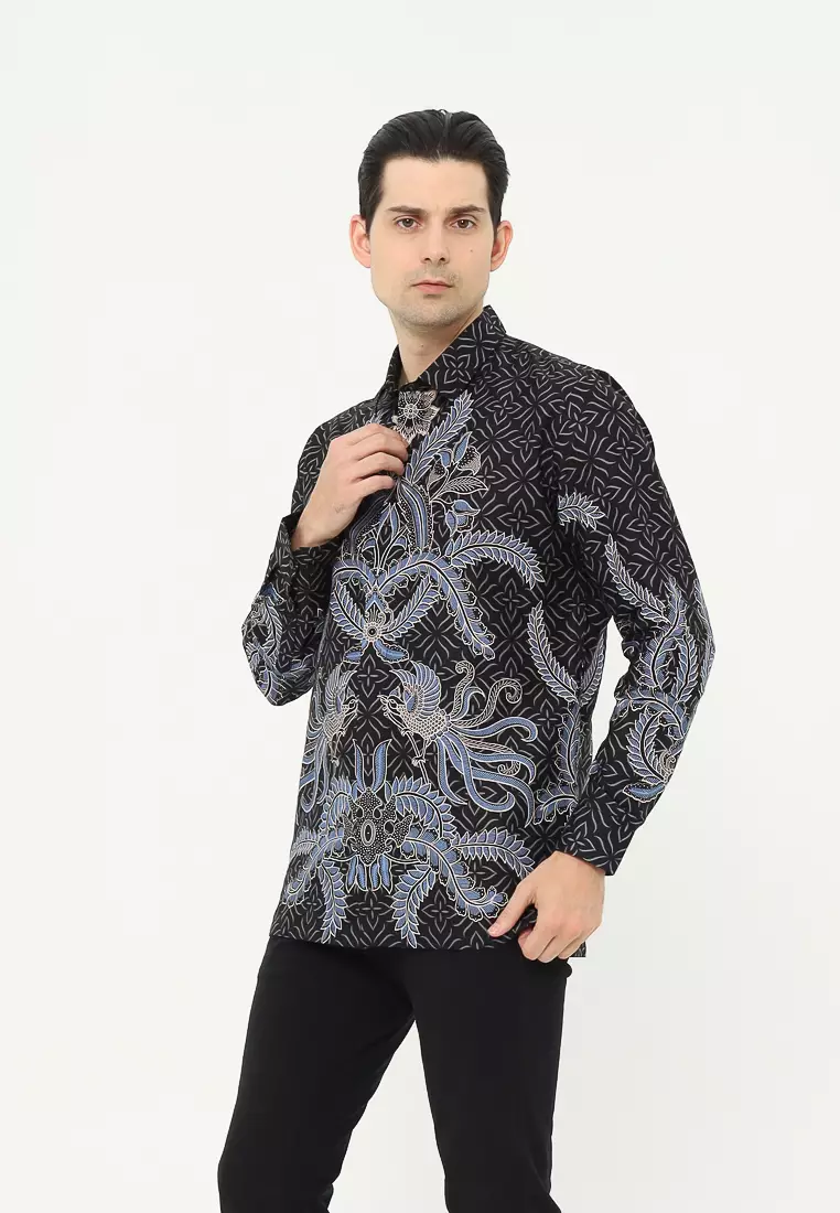 MAGINOT GAMA Batik Pria Slim Fit Lengan Panjang