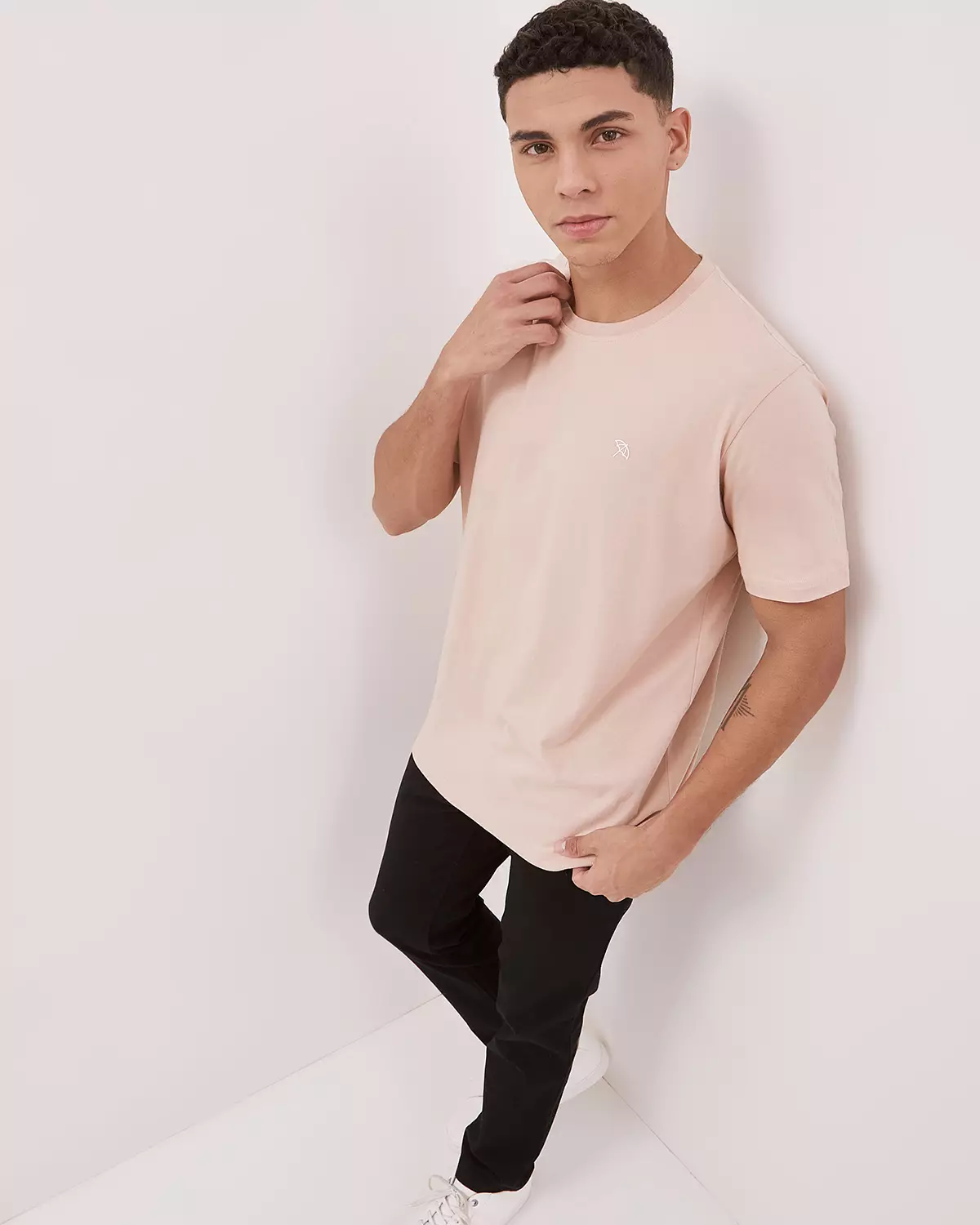 PINK MEN'S SHORT SLEEVE T-SHIRT
