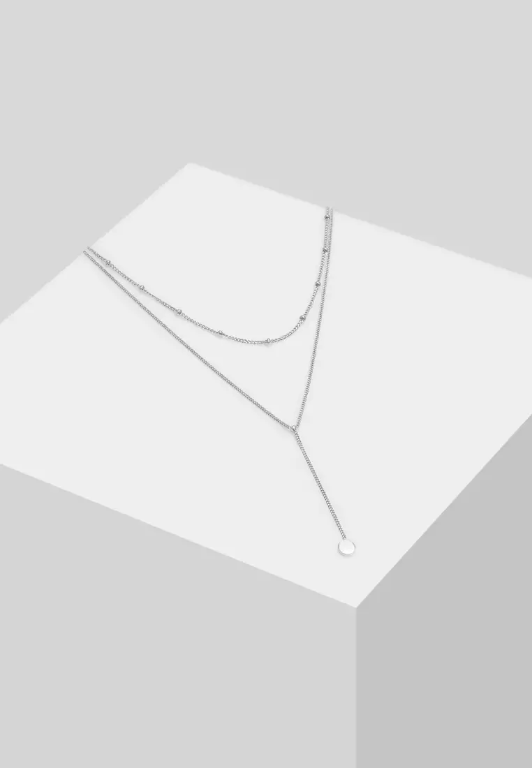 Layer Y-Chain Ball Chain Necklace