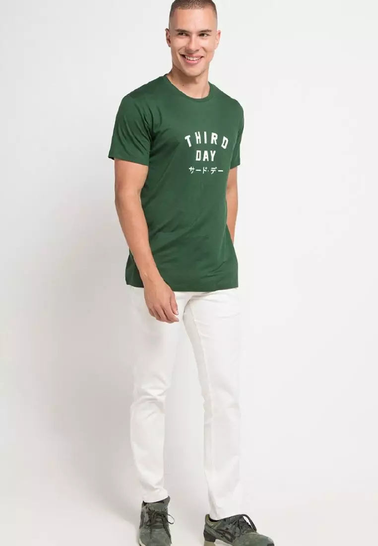 Kaos pria simple jepang Unisex Var Td Simple