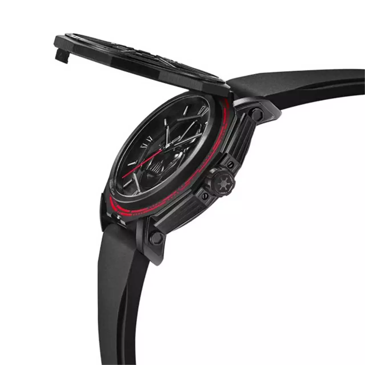 Alexandre Christie Star Wars - Death Star Limited Edition Jam Tangan Pria - Black - Rubber - 9205 MHRDV1