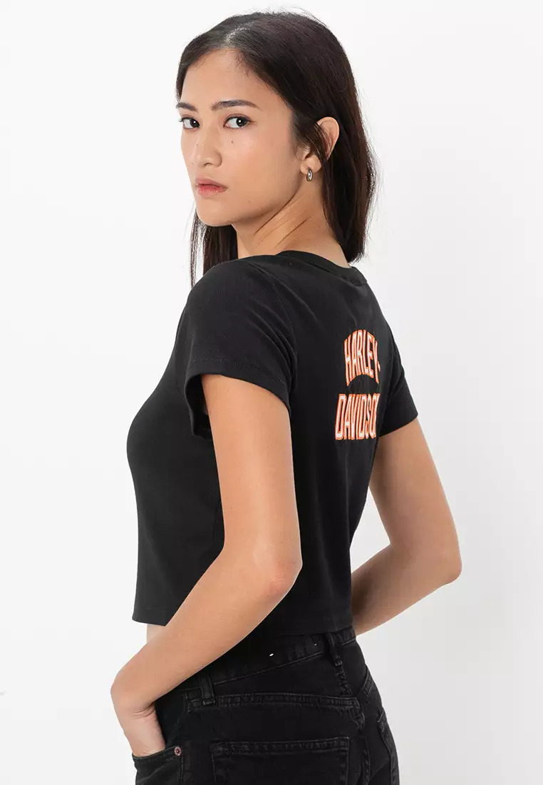 Harley-Davidson® Essential Arched Font Babydoll Tee