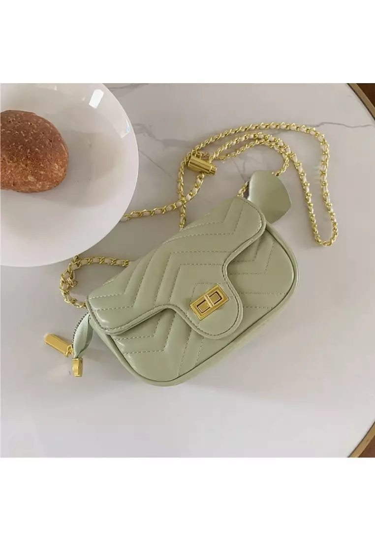 Captivat Green Mint Sling Crossbody Bag