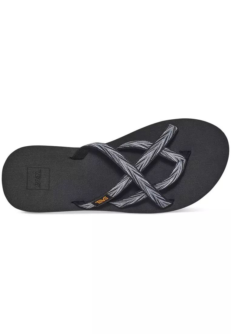 TEVA OLOWAHU PALMS BLACK/ WHITE